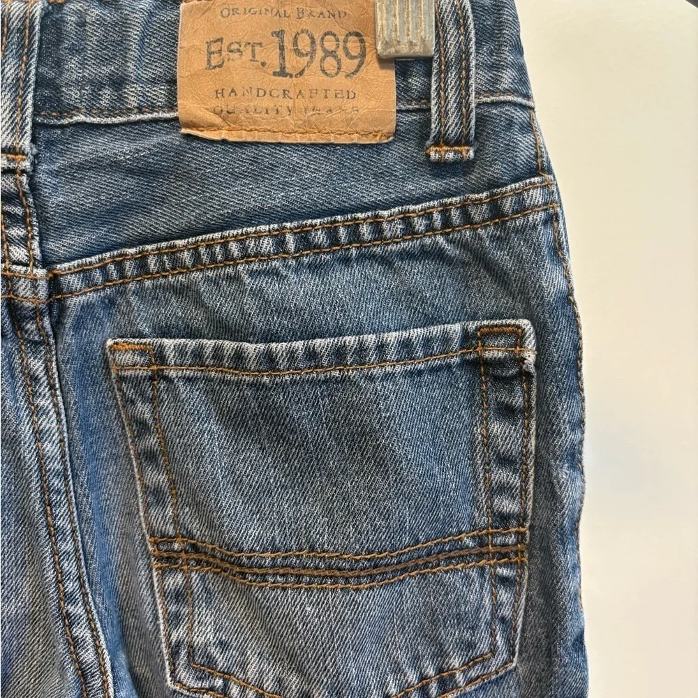 The Children’s Place Medium Wash Denim Straight Leg Adjustable Waist Tab Jeans
